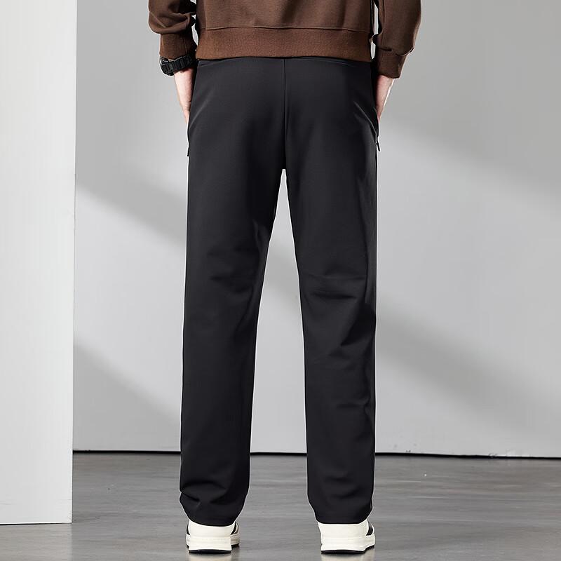 FAPAI Men's Easy Care Straight Leg Casual Pants