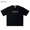 Harajuku Oversized Streetwear Herrenbekleidung DRAHT Grafik Lustiger Print T-Shirt Baumwolle Hip Hop Ästhetik Kurzarm Tops Goth Y2k
