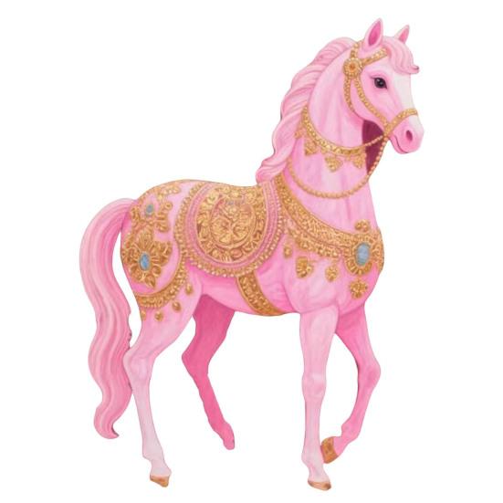 1/2/3/4 Pcs Horse Ornaments For Christmas Tree Metallic Rhinestones Horse
