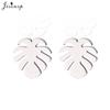 Casual Stainless Steel Tree of Life Earring for Women Lotus Grass Ear Jewelry Girls Delicate Flower Earrings Gifts Accessories