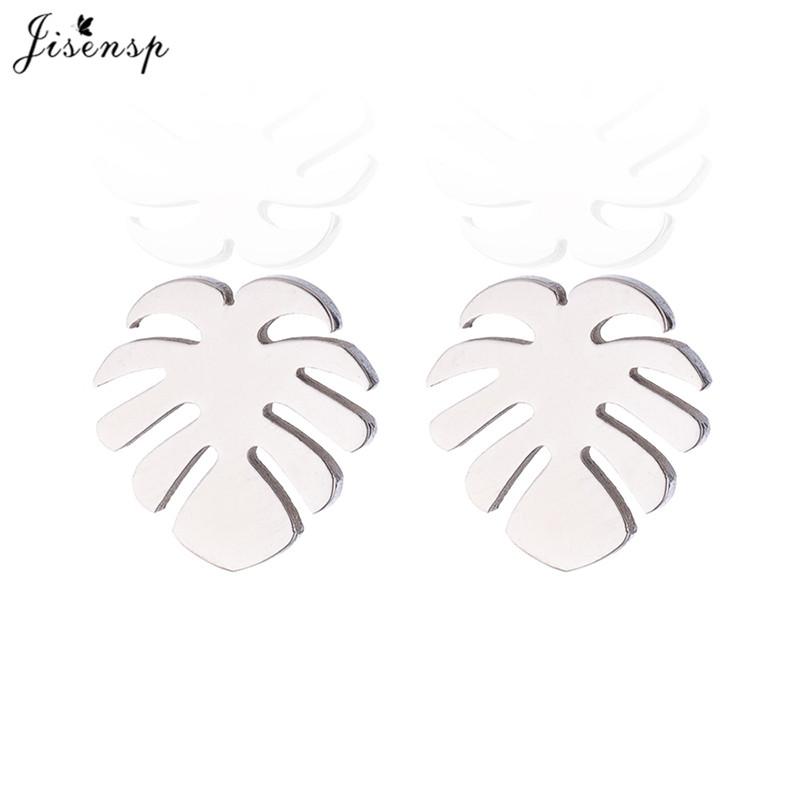 Casual Stainless Steel Tree of Life Earring for Women Lotus Grass Ear Jewelry Girls Delicate Flower Earrings Gifts Accessories