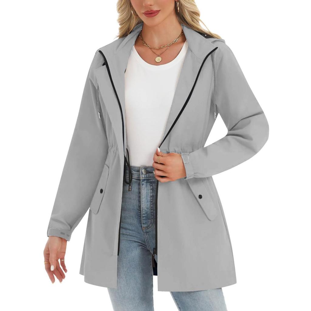 Women's Hooded  Outdoor Sports Hiking Suit Windproof Jacket Waterproof Jacket