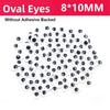 100pcs/bag Plastic Wiggling Moving Eyes 3D Kindergarten Handmade Dolls Eyes Dolls Activity Eyes