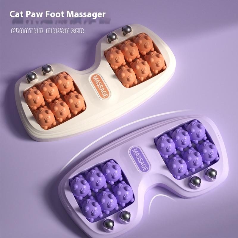 Cat'S Paw Foot Roller Massager Foot Massage Magnetic Bead Roller Multi-Point Foot Massage Foot Therapy Rubbing Foot Massager
