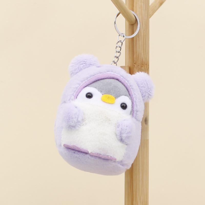 Adorable Plush Cartoon Penguin Keychain Cute Stuffed Animal Perfect For Gifts
