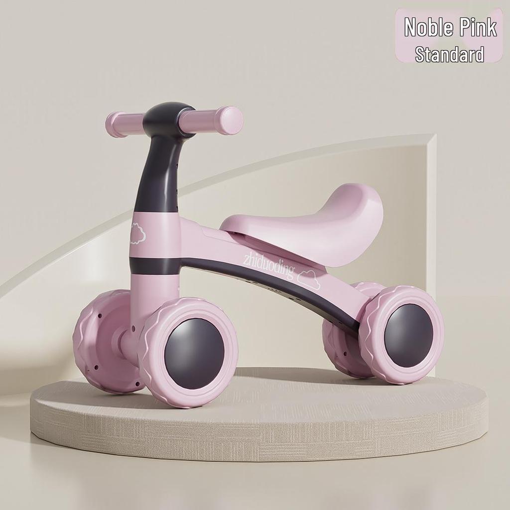 4-Wheel Pedal-Free Balance Bike for Toddlers (1-3 Years) - Baby Gliding Strider