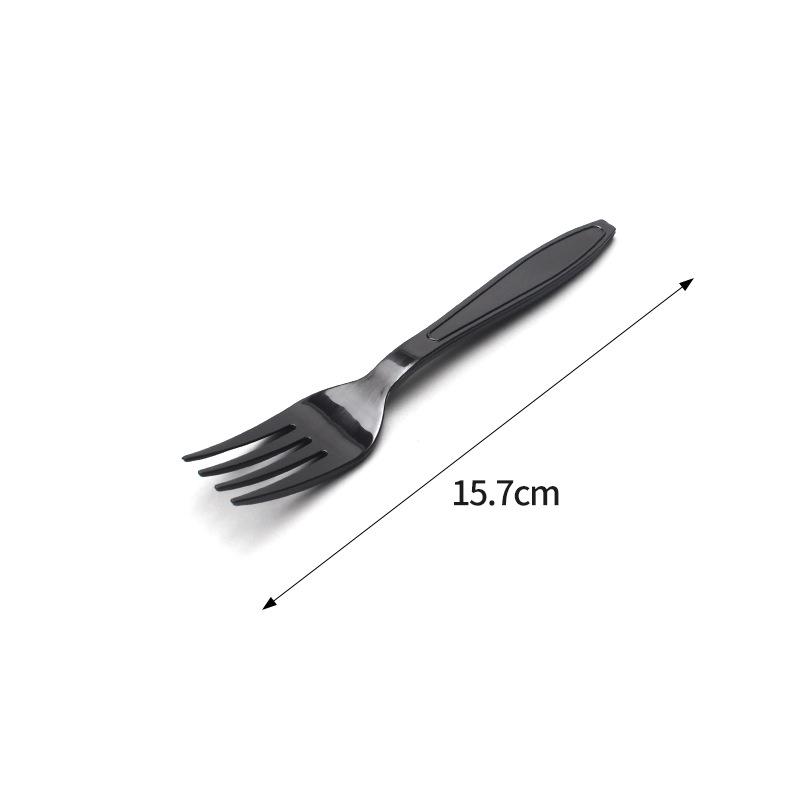 6-inch Disposable Plastic Cutlery Set: Individually Packaged Knife, Fork, and Spoon.