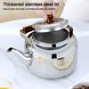 New 1L/1.5L/2L Tea Pot Large Capacity Stainless Steel Hotboiling Pots Fast Heating Coffee Pot Home Camping