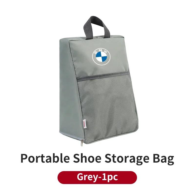 BIFL6 Hot Car Label Sneaker Organiser Portable Shoe Oxford Cloth Storage Bag Travel Accessories For BMW E46 E90 E60 F10 E39 F30 E