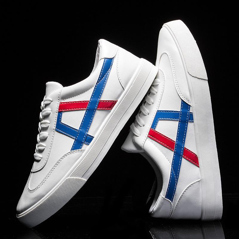New versatile men's sports and leisure shoes Korean version of trend board shoes versatile student running shoes boys white shoes