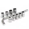 8-21mm Range Socket Wrench Kit Metric Size Socket Hand Tool Chrome Vanadium Socket  Bicycle Repair