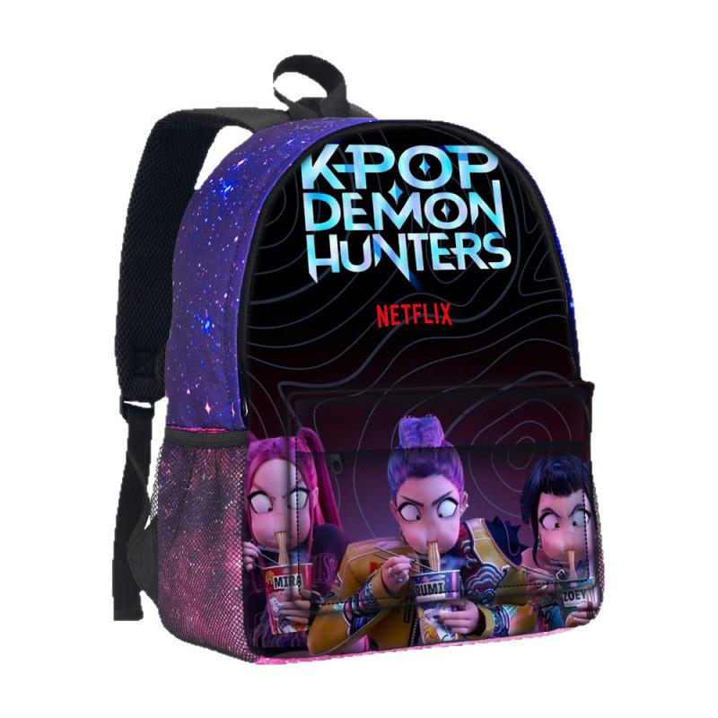 Hunterxhunter Kpop Backpack With Durable Oxford Fabric For School Use