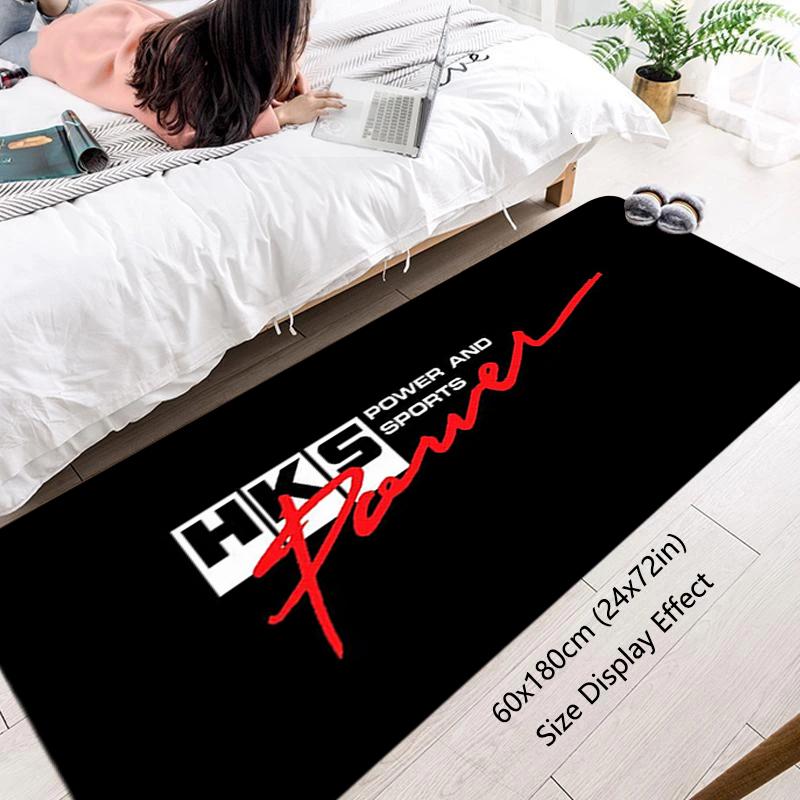 Floor Mat Non-slip Foot Rug for Entryway HKS Power Hallway Carpet Kitchen Water Absorbed Rugs Fluffy Bedside Mats Home Decor