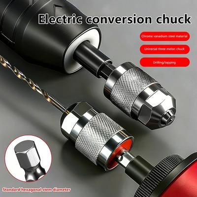 Quick Change Hexagonal Handle Screwdriver Chucks Adapter Electric Drill Bits Collet Converter Extension Electric Grinding Tools