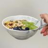 420ml Ceramic Marbling Bowl Creative Retro Fruit Salad Bowl with Handle Dessert Bowl Retro Yogurt Cup Home Ceramic Big Bowls