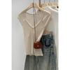 Korean Style Lace Trim V-Neck Sleeveless Slim-Fit Tank Top 2026