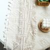 Amerikanische rutschfeste Häkelspitze Runde Tischdecke Esstischdecke Retro Couchtisch Tischdecke Schrankabdeckung Handtuch Staubdicht Polyester Baumwolle