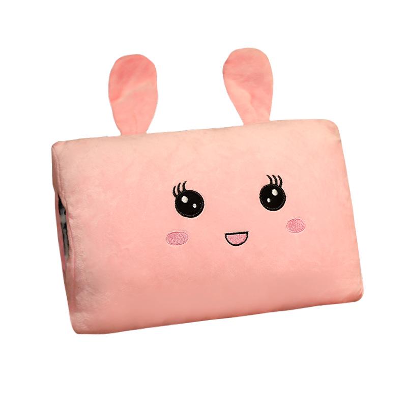 Cartoon Fruit Unicorn Rabbit Plush Hand Warmer and Nap Pillow Toy