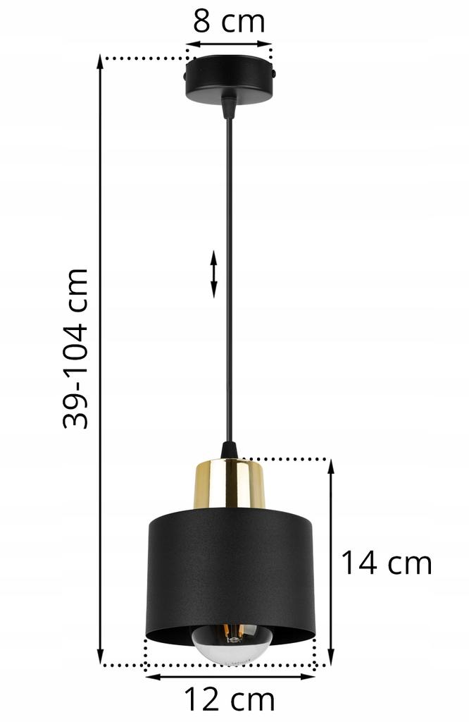 MODERN CEILING HANGING LAMP BLACK LED LAMP