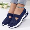 Women'S Shoes 2025 New Style, Breathable Knitted Shoes for Women, Trendy Lace-Up Sports Shoes for Cross-Border Trade
