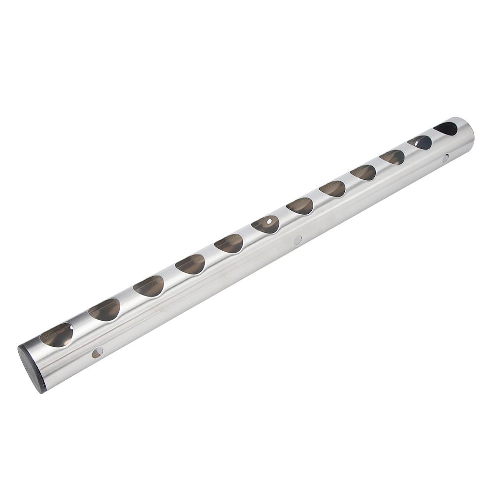 Stainless Steel Wine Rack Wall Mounted Kitchen Home Bar Holder Wines Shelves(12 Holes)