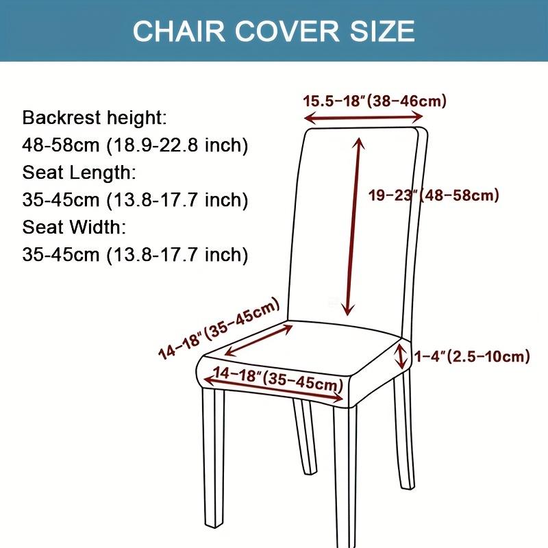 1pc Printed Stretch Chair Cover Big Elastic Seat Chair Covers Office Chair Slipcovers Restaurant Banquet Hotel Home Decoration