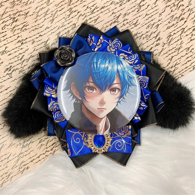 Rosette with drooping rosette for tin ita handmade ita bag tin ita for goods ears, badges, bag, ribbon, decoration, badge, bag, rosette,