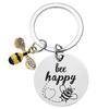 Inspirational Stainless Steel Keychain Class Of 2025 Graduation Gift Thank You Gift For Coworker Daisy Bee Starfish Charm Keychain
