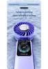 2026 Mini Handheld Fan: Portable, Folding, Neck-Worn with Digital Display & Semiconductor Cooling.