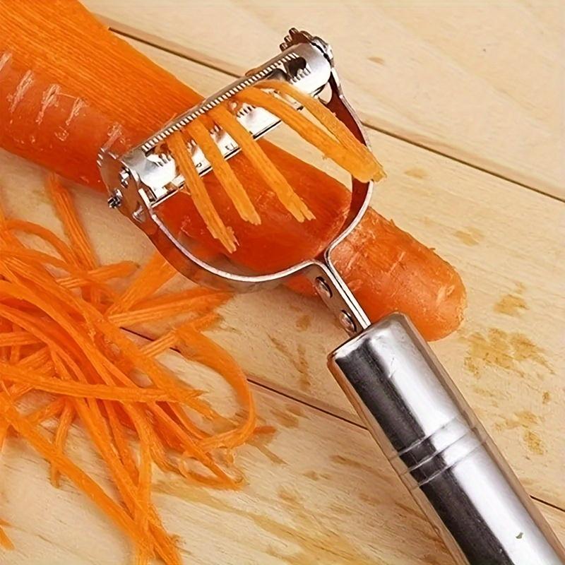 Stainless Steel Multi-Functional Vegetable Peeler - Easy-Grip, Durable Fruit & Potato Slicer for Home and Restaurant Use, Easy Clean