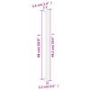 Furniture Handles 20 pcs Black 480 mm Stainless Steel