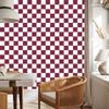 Pink and White Checkerboard Wallpaper for Living Room and Bedroom 50x1000