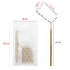 Heart-Shaped Anti-Fog Eyelash Extension Mirror - Stainless Steel, Anti-Curl Design