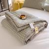 1pc Cotton Summer Quilt Air Conditioning Quilt Soybean Fiber Filling Thin Comforter Nordic Duvet Blanket Bed Four Seasons