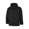 Li Ning Group Purchase Series Solid Color Hooded Zipper Cardigan Long Sleeve Down Jacket Men Outerwear Black AYMU291-5