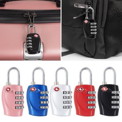 Hardware Luggage Anti-Thef Smart Combination Lock 4 Digit Password Lock Padlock TSA Customs Code Lock