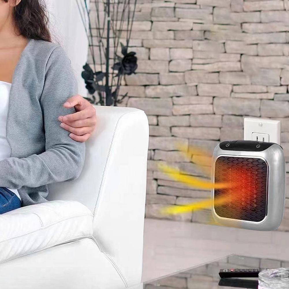 800W Electric Wall Mounted Heater Warmer 12-Hour Timer Plug In Heater Room Heater Space Heater for Home Bedroom Office