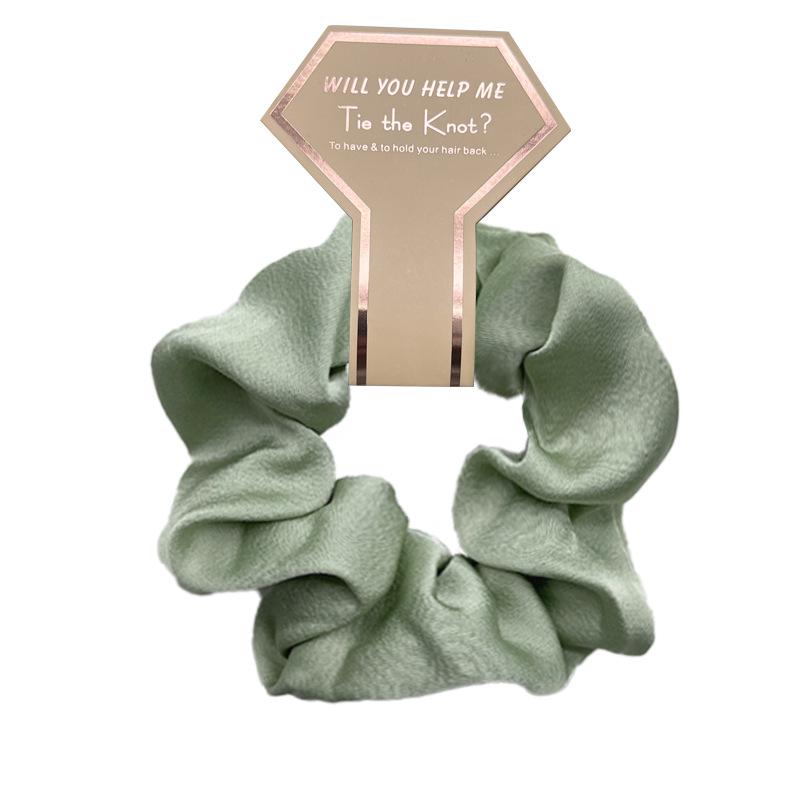 Women's Imitation Silk Satin Hair Tie and Headband - Light Luxury European and American Fashion