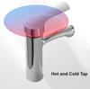 Silver Basin Sink Faucet Circular Nozzle Bathroom Sink Faucet Hot And Cold Function with Accessory Set