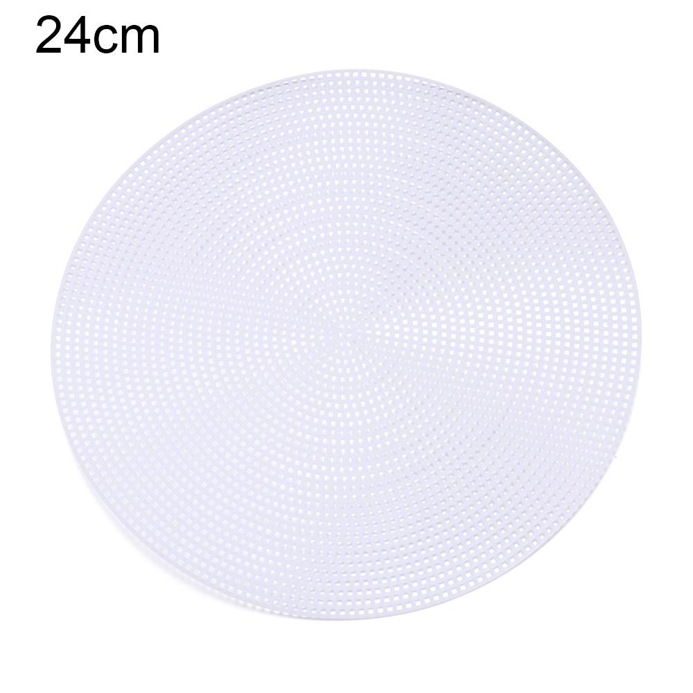 Round Grid Board for DIY Bag Plastic Knitting and Weaving Helper Knit Sheet Easy Knitting Accessories Hand Bag White Net Cover
