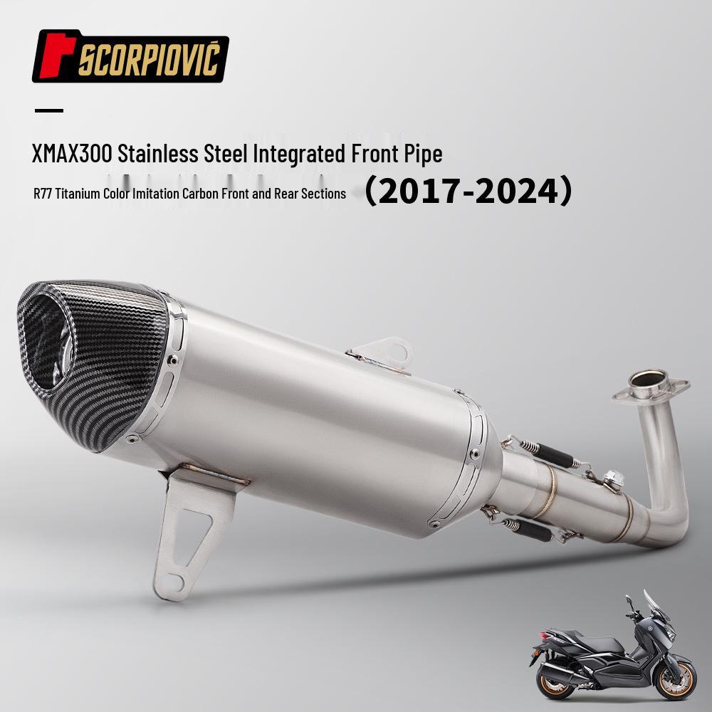 

Motorcycle Scooter Exhaust System for XMAX300 (2017-2024) - Complete Front and Rear Mod Kit
