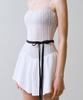 VINAJ Asymmetrical Oversized Long Ribbon Waist Strap (Black)