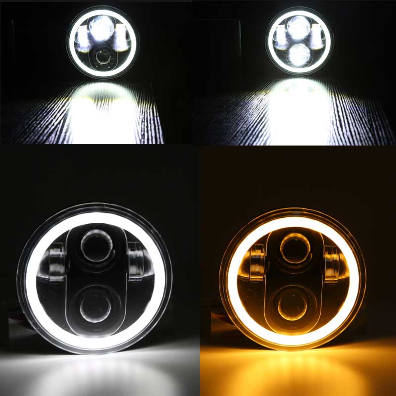 LED Motorbike Auxiliary HeadLights 5.75" LED Scooter Headlamp Assembly Motorcycle LED Headlight for Harley Motorcyle