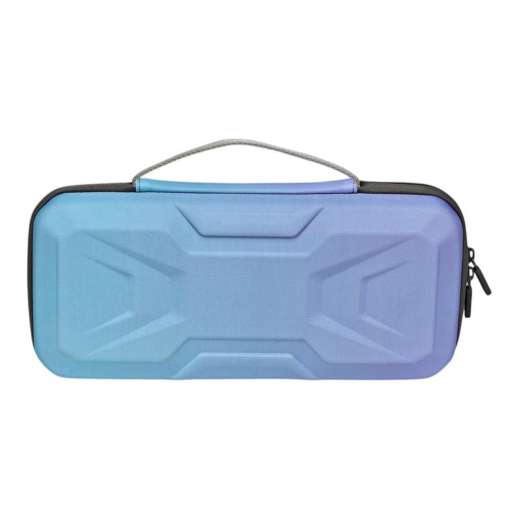 Game Console Storage Bag,Gradient Mech,Shockproof Travel Bag With 10 Game Card Slots, Water-Resistant  Adjustable Strap,