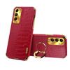 Crocodile Plating Case For Samsung Galaxy A56 A36 A26 A16 5G A06 A15 A25 A35 A55 A54 A24 A34 A14 Cover Ring  Holder Coque