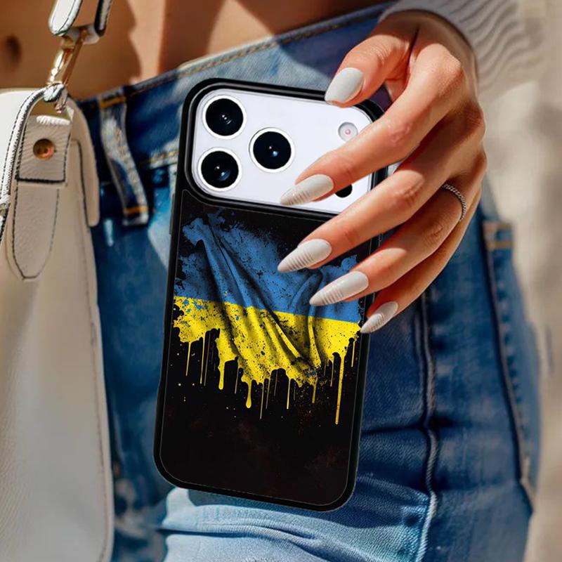 U-kraine Flag soft Phone Case For iPhone 17 Air 14 15 13 12 Max Cover For Apple 16e 11 Pro Max Plus Coque