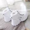 Fleece-Lined Cotton Shoes for Women  Korean Style Warm High-Top Martins  All-Match Winter Footwear for Students