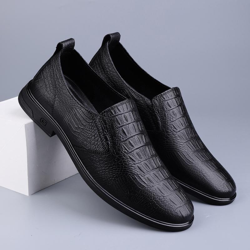 

Classic Oxford Business Shoes for Men slip Leather Dress Shoes Casual Office Footwear 37 чёрный