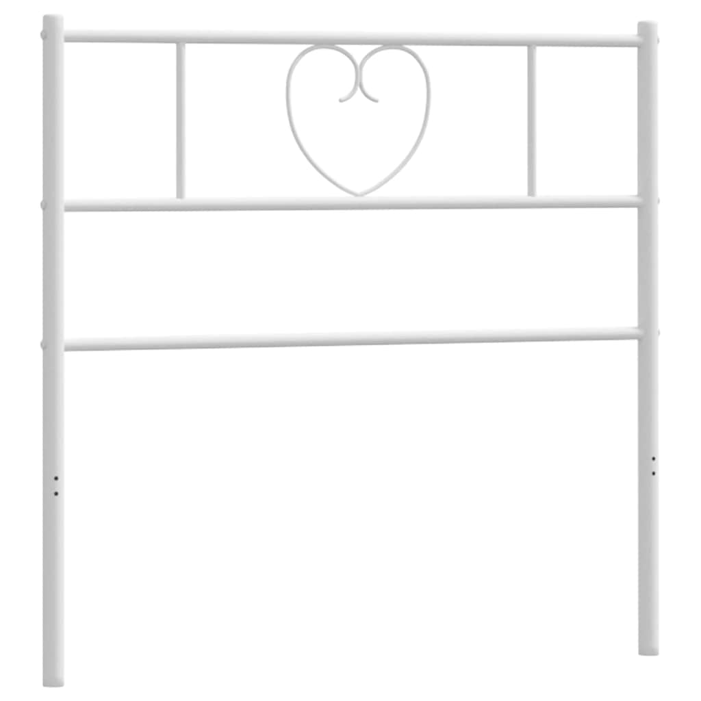 Replacement Headboard Metal White 75 Cm