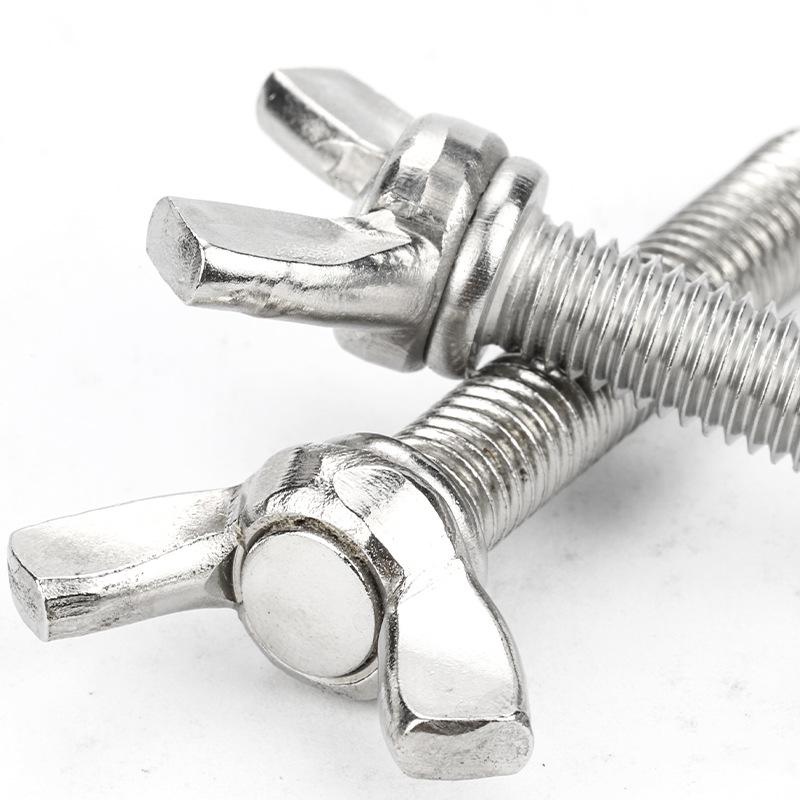304 Stainless Steel Thumb Screw Set - Mixed Butterfly Bolts (DIN315)